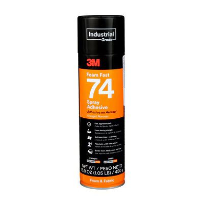 3M™ Foam Fast Spray Adhesive 74, Orange, 24 fl oz Can