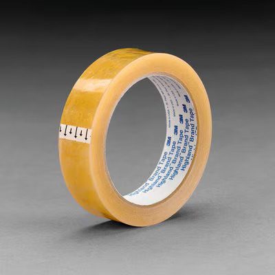 3M™ Utility Grade Light Duty Packaging Tape 5910, Clear, High Conformability, 1 in x 2592 in