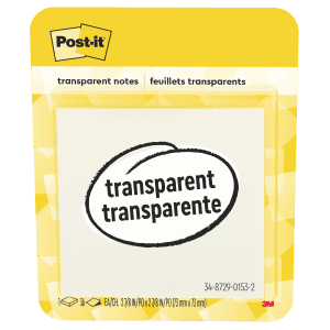 Post-it® Transparent Notes 600-TRSPT