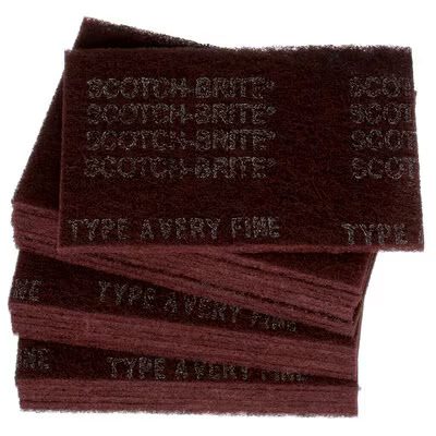 Scotch-Brite™ Hand Pad 7447, HP-HP, A/O Very Fine, Maroon, 6 in x 9 in