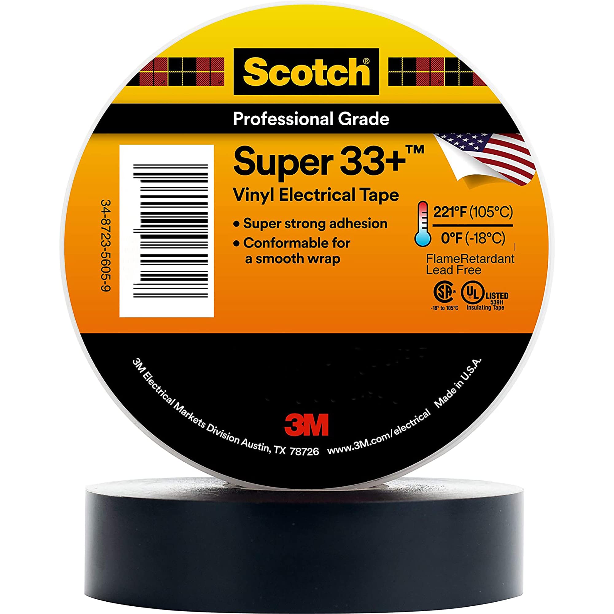 Scotch® Super 33+ Vinyl Electrical Tape